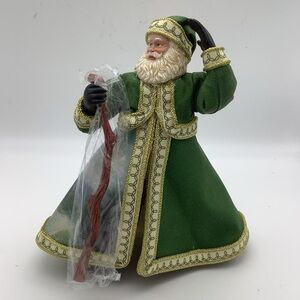 2004 Thomas Kinkade Moonlight Lane Visions of Ireland Santa Portrait Figurine